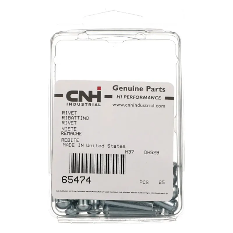Peça código OEM 65474 — Rebite com cabeça de botão - 8,28 mm DE x 23,8 mm C