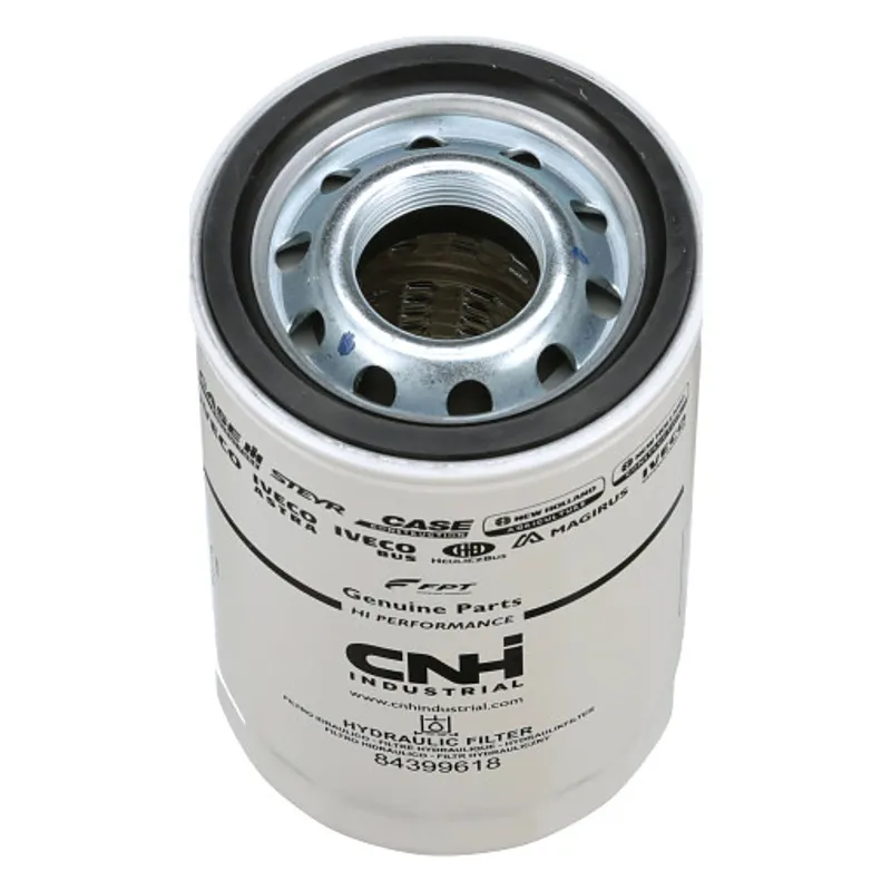 Peça código OEM 84399618 — Filtro de óleo hidráulico - 108 mm DE x 179 mm C